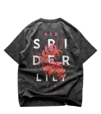 Red Spider Lily - Oversized T-Shirt (washed)