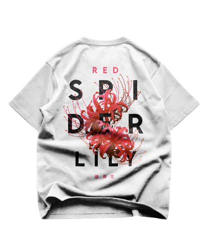 Red Spider Lily - Oversized T-Shirt (white)