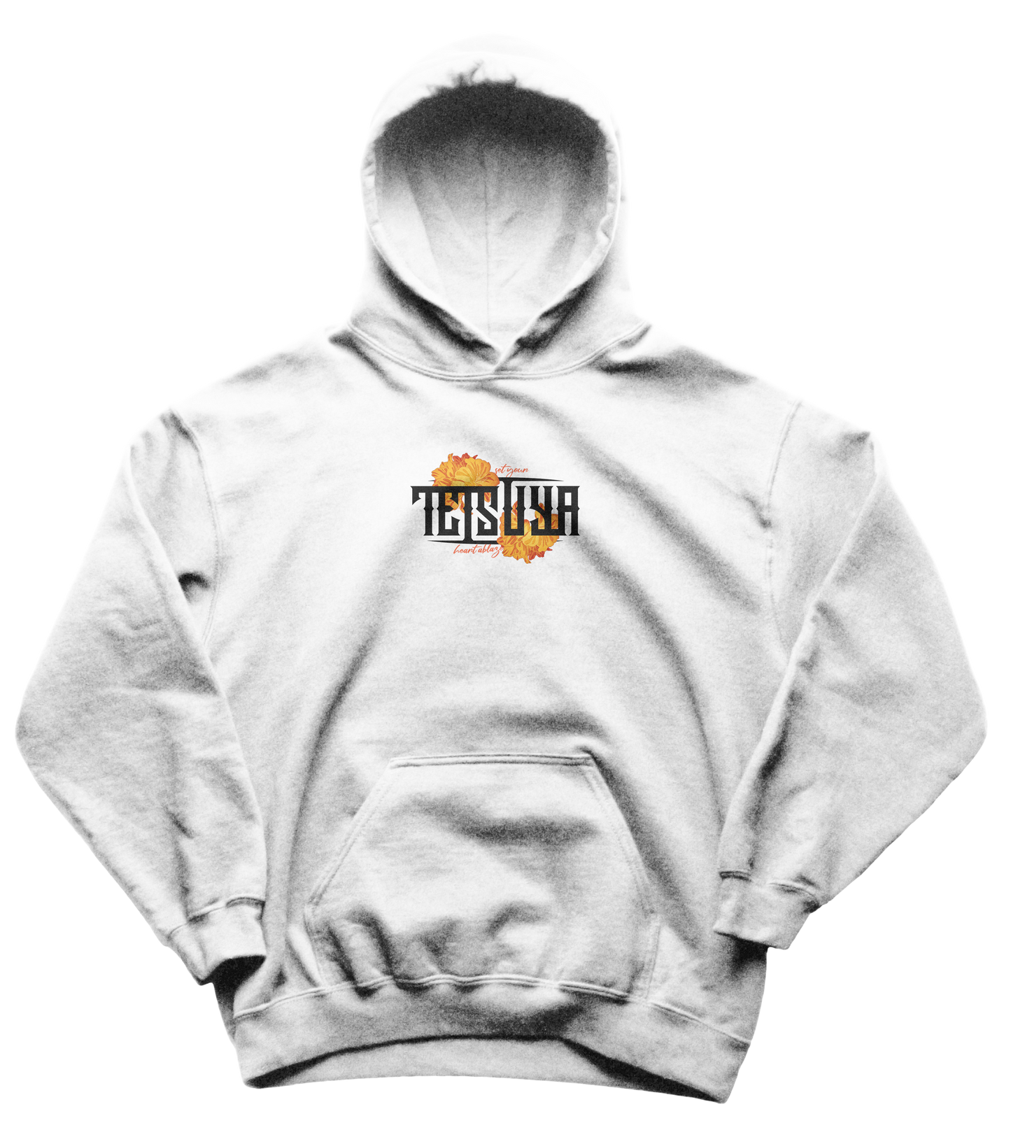 Set your heart ablaze - Hoodie (white)