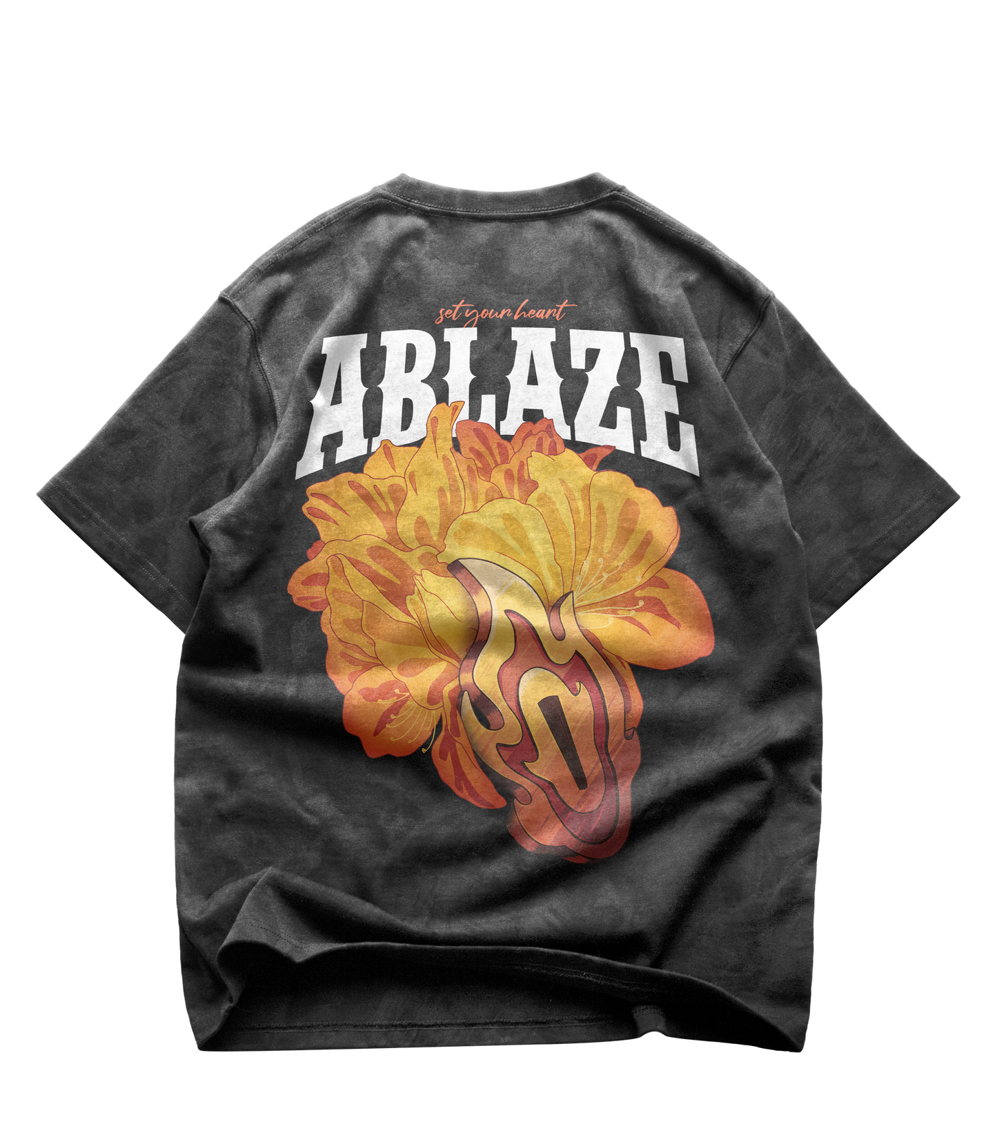 Set your heart ablaze - Oversized T-Shirt (washed)