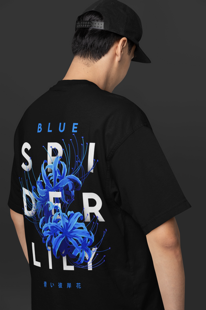 Blue Spider Lily - Oversized T-Shirt